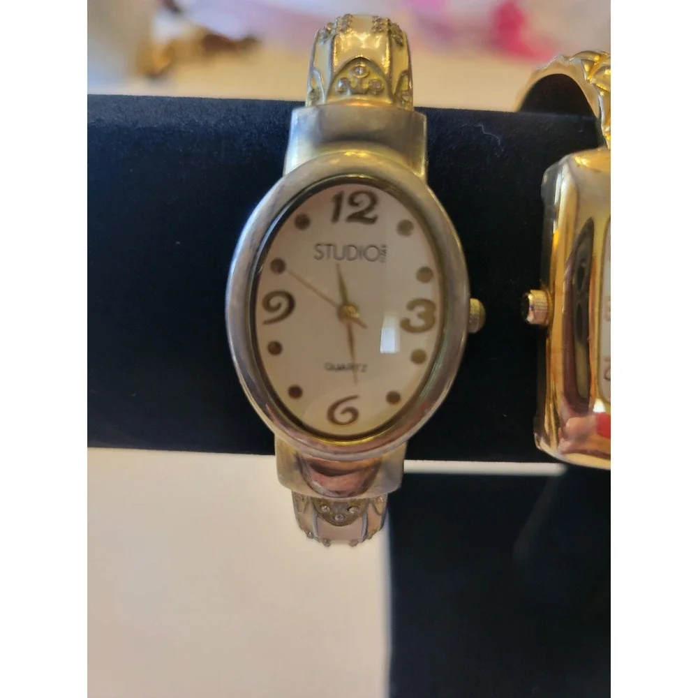 Vintage Watch Lot of 5 Gruen Embassy Studio Time Gold Silver tone * For Parts